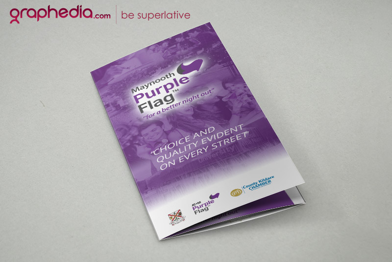 Purple flag Kildare flyer design