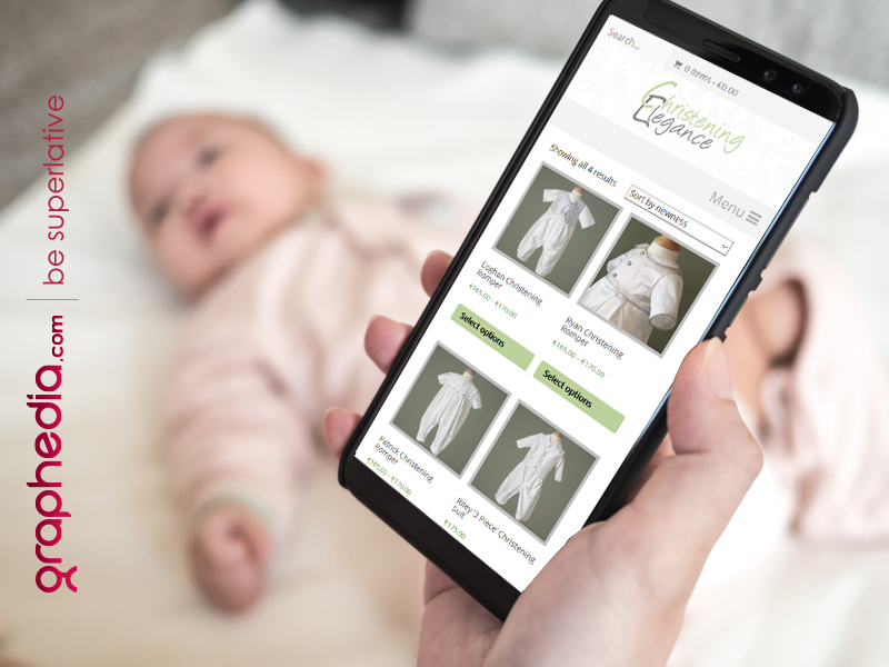 Ecommerce Website Design fo Christening Elegance