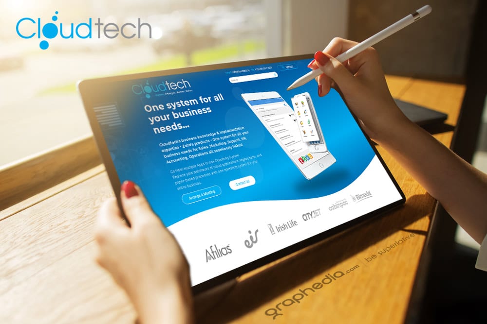 Website design for Cloudtech CRM Kidlare ireland