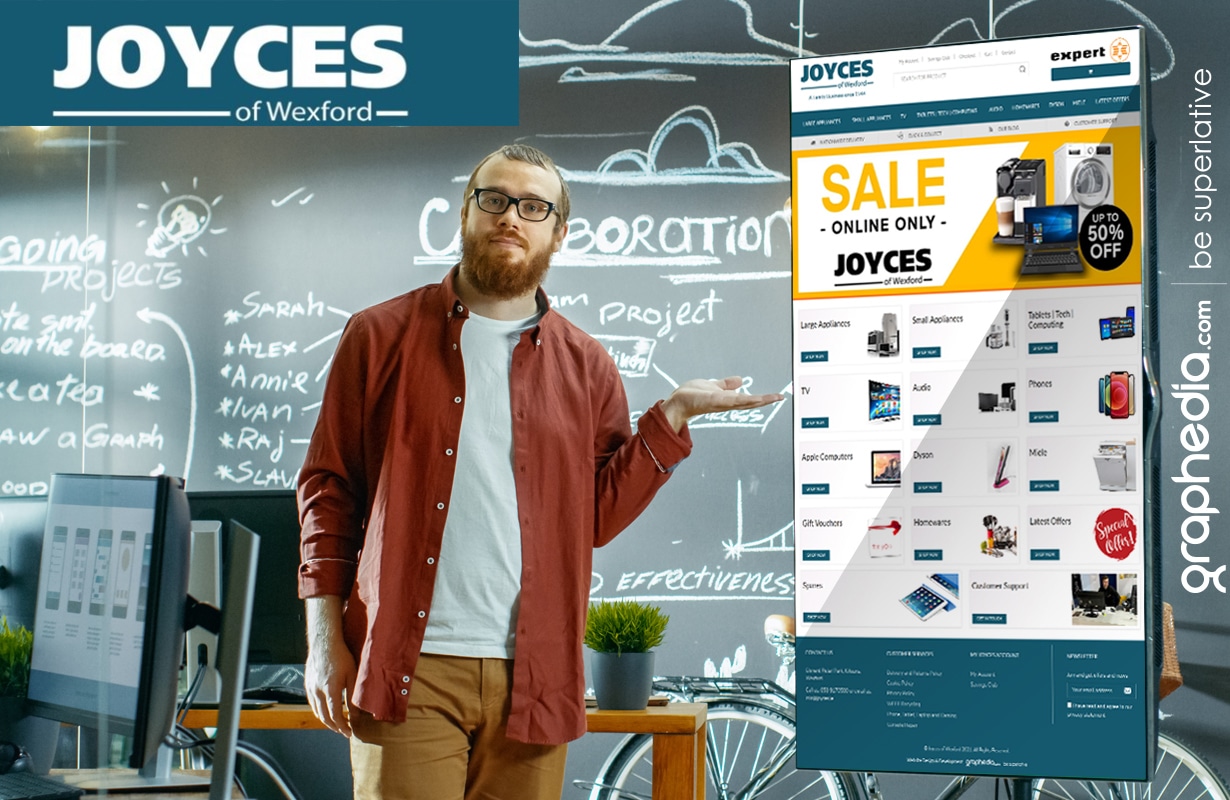New ecommerce website design for Joyces Ireland