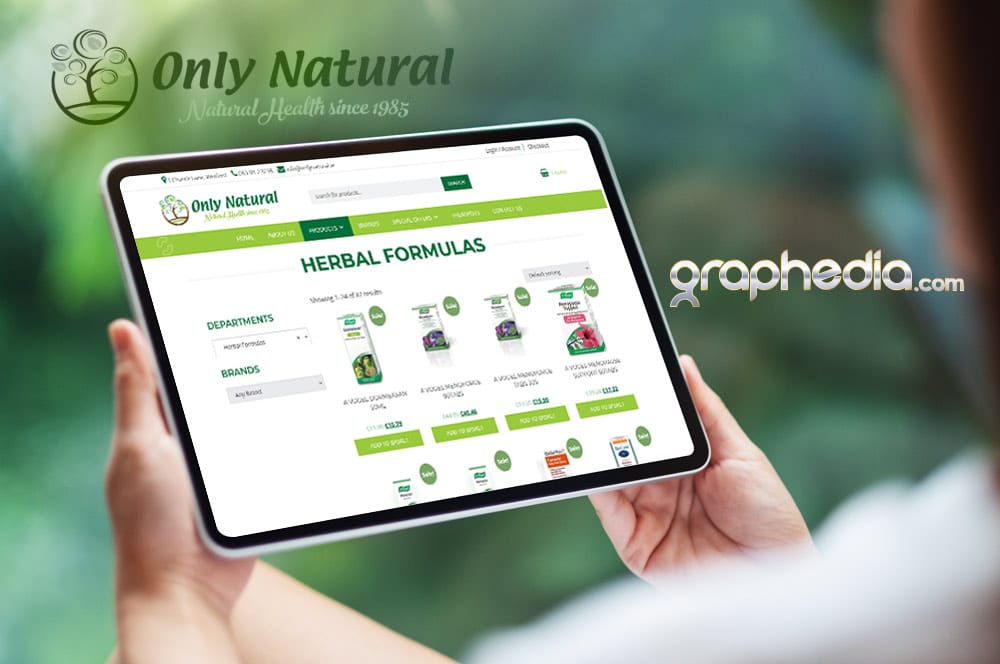 Design & Development of Only Natural Eccommerce Web Store